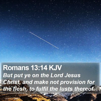 Romans 13:14 KJV Bible Verse Image