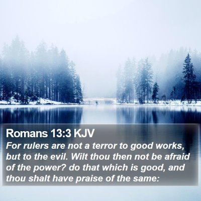 Romans 13:3 KJV Bible Verse Image