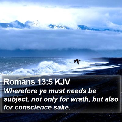 Romans 13:5 KJV Bible Verse Image