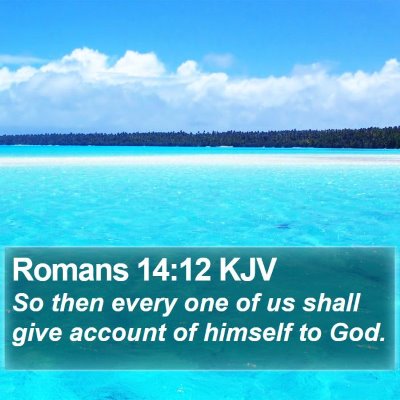 Romans 14:12 KJV Bible Verse Image