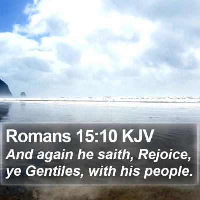 Romans 15:10 KJV Bible Verse Image