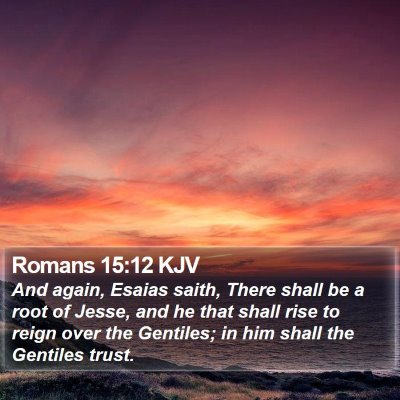Romans 15:12 KJV Bible Verse Image