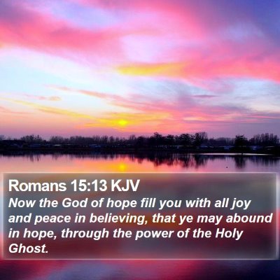 Romans 15:13 KJV Bible Verse Image