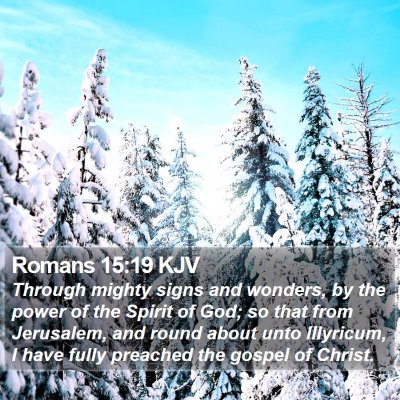 Romans 15:19 KJV Bible Verse Image