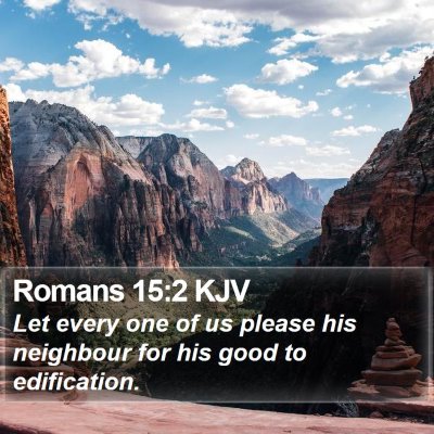 Romans 15:2 KJV Bible Verse Image