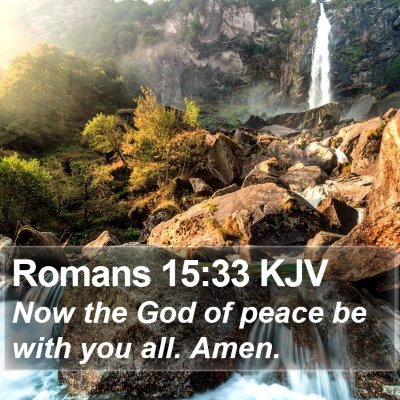 Romans 15:33 KJV Bible Verse Image