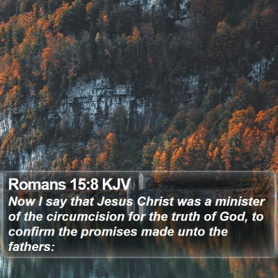 Romans 15:8 KJV Bible Verse Image