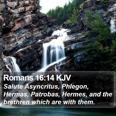 Romans 16:14 KJV Bible Verse Image