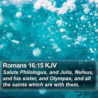 Romans 16:15 KJV Bible Verse Image