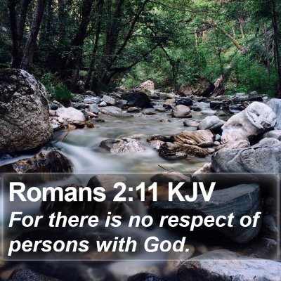 Romans 2:11 KJV Bible Verse Image