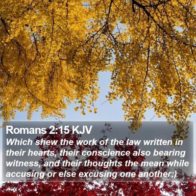 Romans 2:15 KJV Bible Verse Image