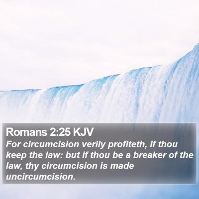 Romans 2:25 KJV Bible Verse Image