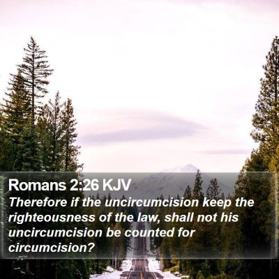 Romans 2:26 KJV Bible Verse Image