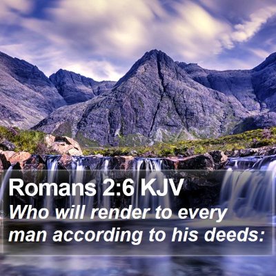 Romans 2:6 KJV Bible Verse Image
