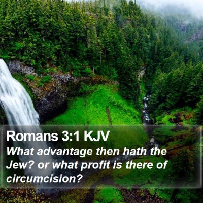 Romans 3:1 KJV Bible Verse Image