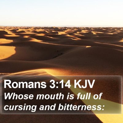 Romans 3:14 KJV Bible Verse Image