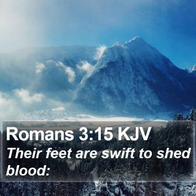Romans 3:15 KJV Bible Verse Image