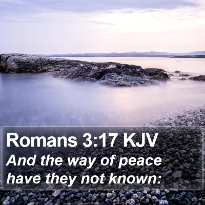 Romans 3:17 KJV Bible Verse Image