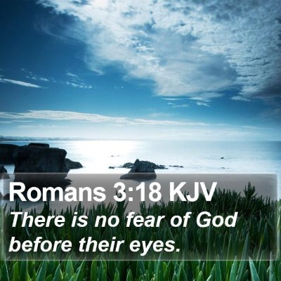 Romans 3:18 KJV Bible Verse Image