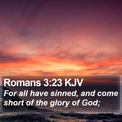 Romans 3:23 KJV Bible Verse Image