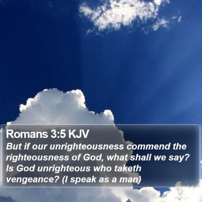 Romans 3:5 KJV Bible Verse Image