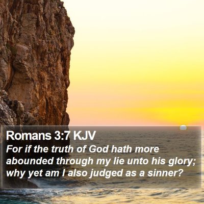 Romans 3:7 KJV Bible Verse Image