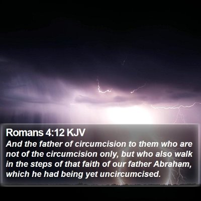 Romans 4:12 KJV Bible Verse Image