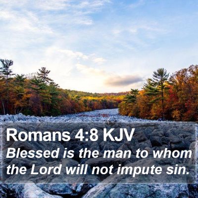 Romans 4:8 KJV Bible Verse Image