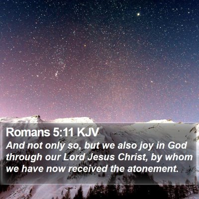 Romans 5:11 KJV Bible Verse Image