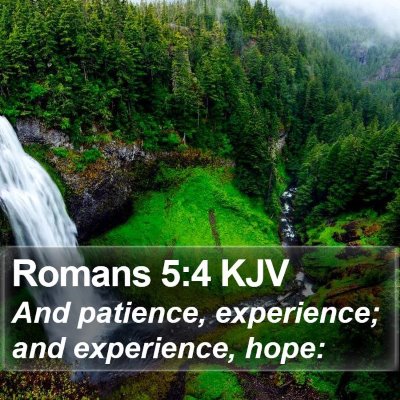 Romans 5:4 KJV Bible Verse Image