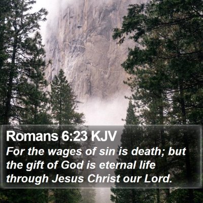 Romans 6:23 KJV Bible Verse Image
