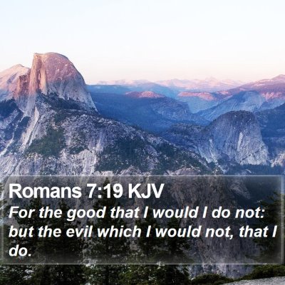 Romans 7:19 KJV Bible Verse Image