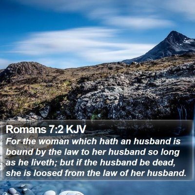 Romans 7:2 KJV Bible Verse Image