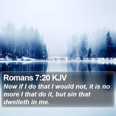 Romans 7:20 KJV Bible Verse Image