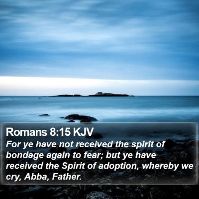 Romans 8:15 KJV Bible Verse Image