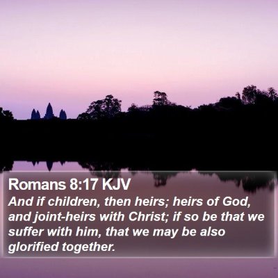 Romans 8:17 KJV Bible Verse Image