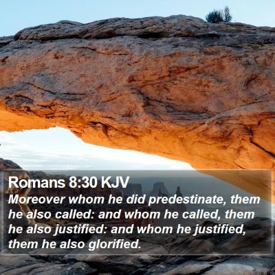 Romans 8:30 KJV Bible Verse Image