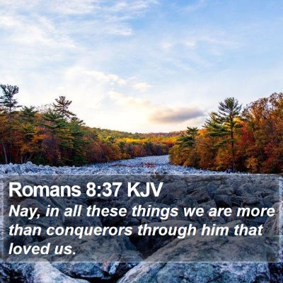 Romans 8:37 KJV Bible Verse Image