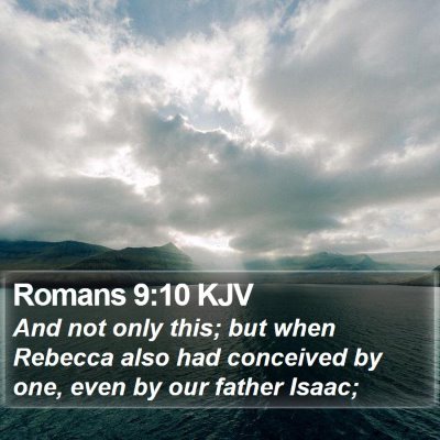 Romans 9:10 KJV Bible Verse Image