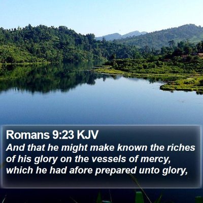 Romans 9:23 KJV Bible Verse Image