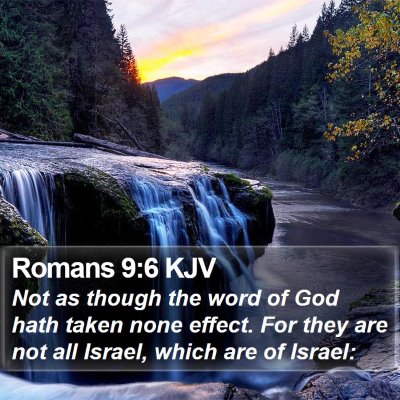 Romans 9:6 KJV Bible Verse Image