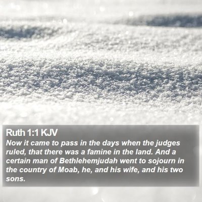 Ruth 1:1 KJV Bible Verse Image
