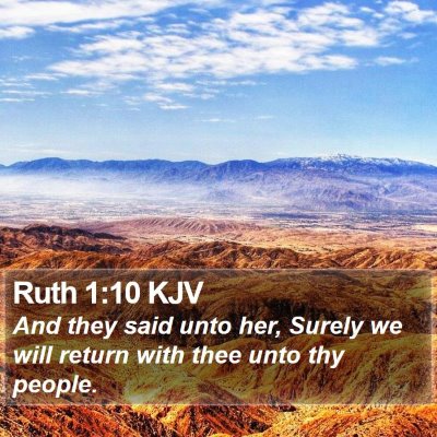 Ruth 1:10 KJV Bible Verse Image