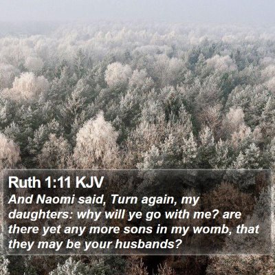 Ruth 1:11 KJV Bible Verse Image