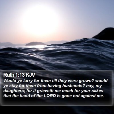Ruth 1:13 KJV Bible Verse Image