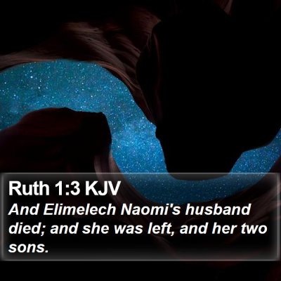 Ruth 1:3 KJV Bible Verse Image