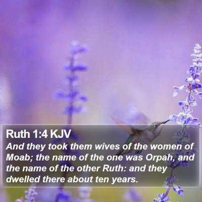 Ruth 1:4 KJV Bible Verse Image
