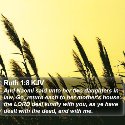 Ruth 1:8 KJV Bible Verse Image