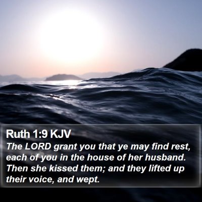 Ruth 1:9 KJV Bible Verse Image