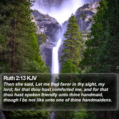 Ruth 2:13 KJV Bible Verse Image